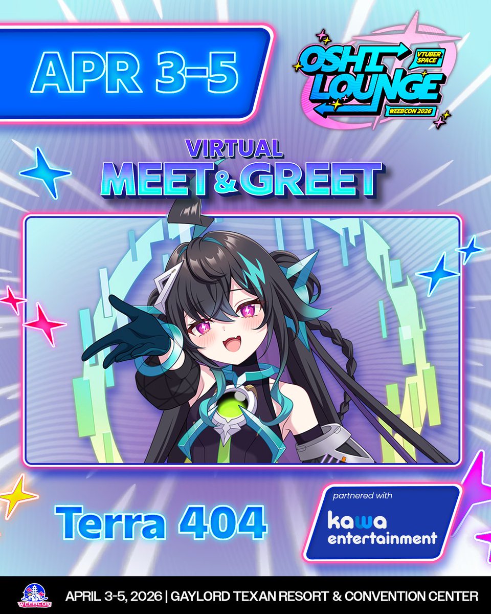 Happen to be going to Weebcon? Come say Hi! :D

Tickets available: weebcon.net
Don't forget your discount code to get 10% off: Terra40410