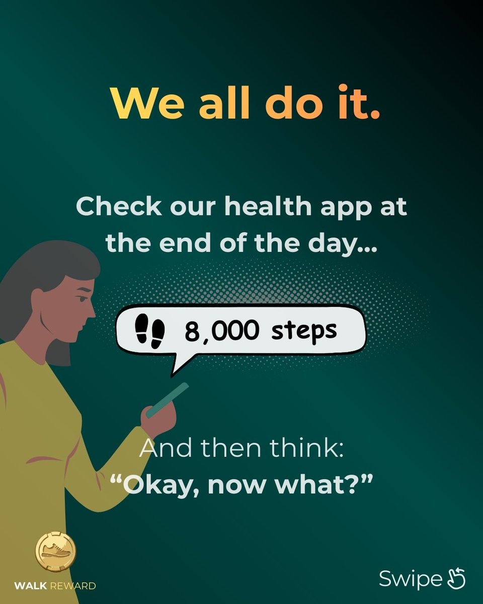 Walk_Reward's tweet photo. The big question.
With Walk Reward, your daily walk can literally pay for your daily treats.
Our community has redeemed everything from tech gear to their morning lattes just by hitting their step goals.
Now your turn.
#WalkingForRewards #MoveToEarn #SideHustle #WellnessJourney https://t.co/DaGBSiJyD0