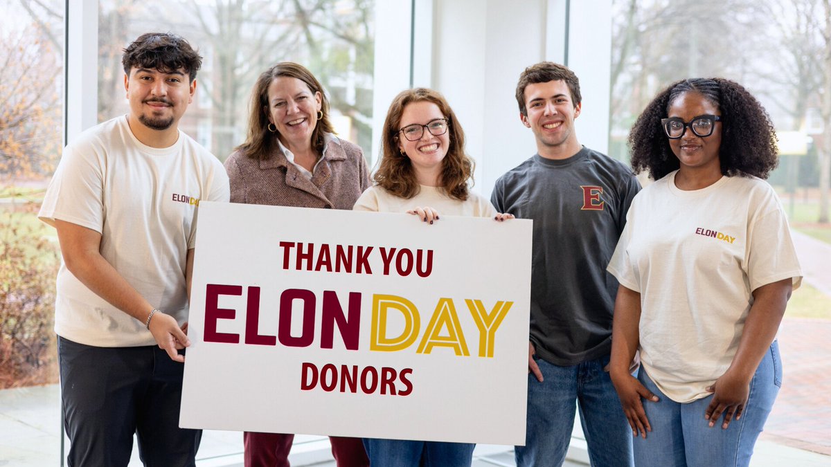 Elon University tweet media