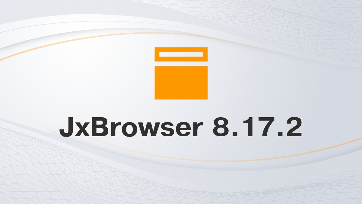 JxBrowser tweet media