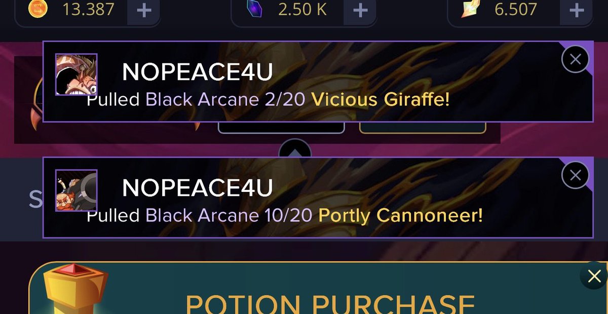 mattnyy84's tweet image. Two thats right TWO Black Foil Arcane in todays #3PackAttack 🔥 These cards look so good! Giraffe is one of my favorites of the set as well! #splinterlands #TCG #collect #Web3Gaming