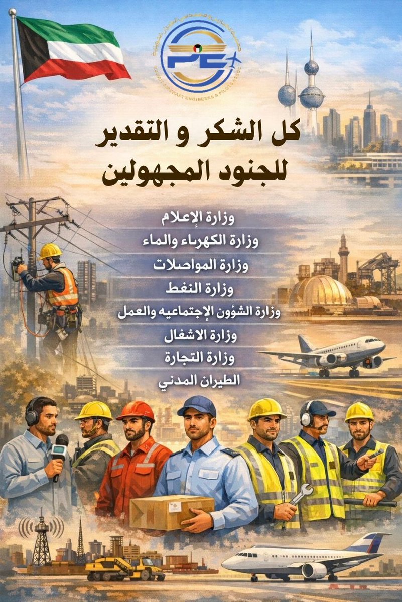جمعية الطيارين و مهندسي الطيران الكويتية (@kaepaq8) on Twitter photo 