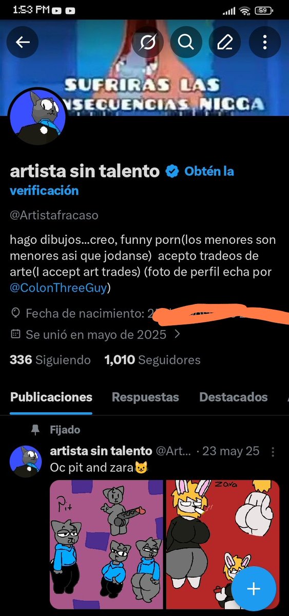 artista sin talento tweet media