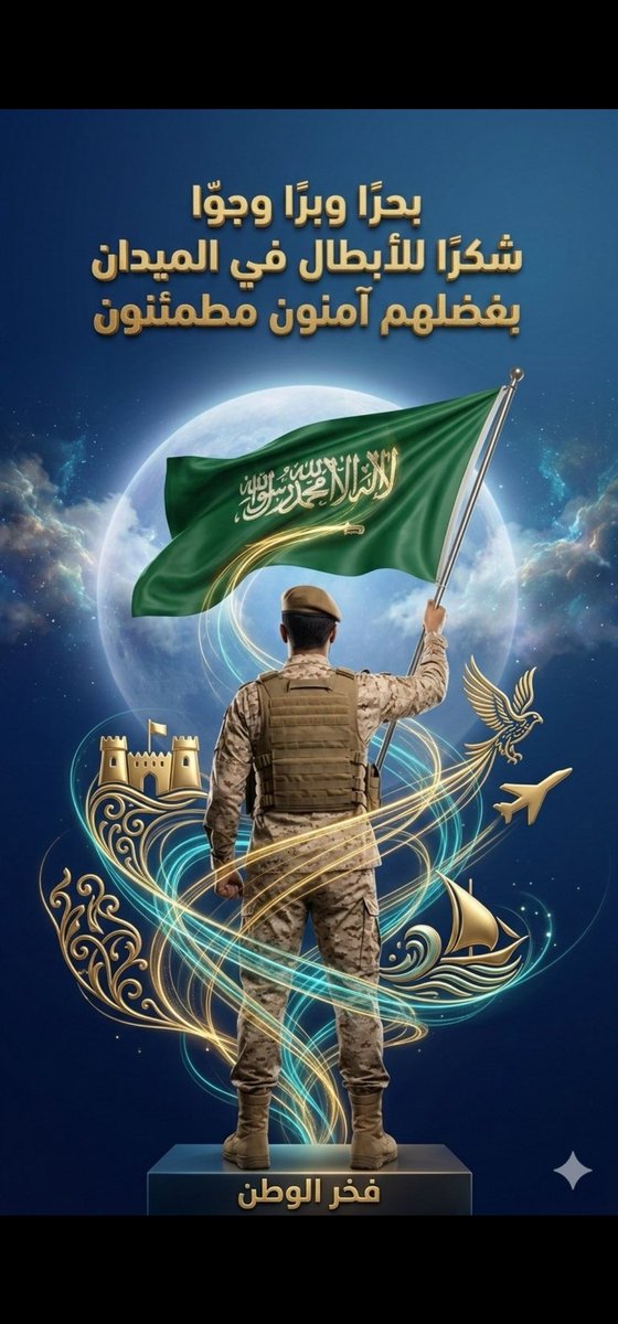 االلّهم إنّا نستودعك جنودنا ورجال أمننا؛ برًا وبحرًا وجوًا، اللّهم أيّدهم وثبّت أقدامهم وانصرهم، واحفظهم بحفظك يا مَن لا تضيع ودائعه ،،،🇸🇦🤲🤲🤲🤲🤲🤲🤲🤲🤲