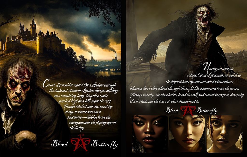 Illustrator0one's tweet image. BLOOD BUTTERFLY: The Epic Love story of Count Lycaenidae and his three beautiful but deadly brides as they try and survive in a new land.
#horrorfanatic #vampires #VampireSeries #dark #darkcreatures