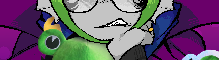 And... oh?

What's this?

It seems Eridan is also here to promo lil' froggykat too! Maybe if we can get his moirail Feferi to catch up to him in sales, she can convince him to help... 🫣