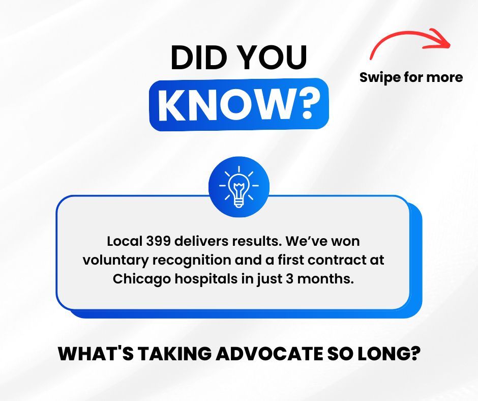 IUOELocal399's tweet photo. Did you know? 🚨Advocate Health Care is under federal investigation for intimidation, retaliation, and interfering with a union election. Is that the kind of hospital you want caring for your family?

#AdvocateHealthCare #UnionBusting #NotMyHospital https://t.co/imIHECaCFP