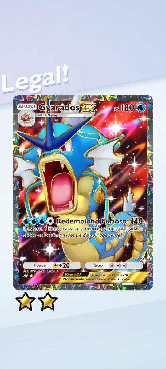 ☺️ Do nada um Gyarados EX em pleno 2026 na escolha kkkk, e eu acertei.

#PokemonTCGPocket