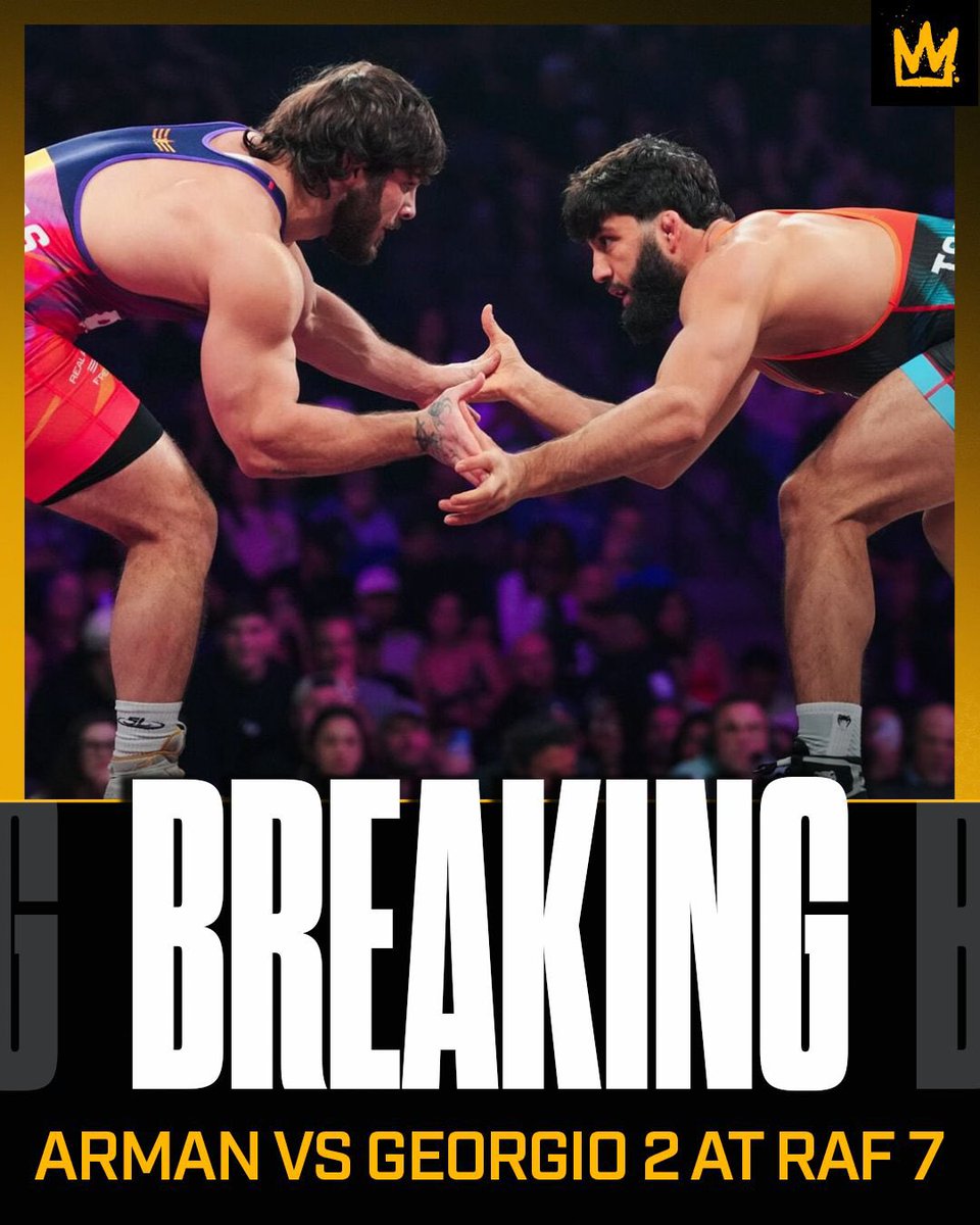 Breaking:

Arman Tsarukyan vs. Georgio Poullas 2 is a done deal for RAF 7 in Tampa on March 28 live on <a href="/foxnation/">Fox Nation</a>, Per RAF officials.