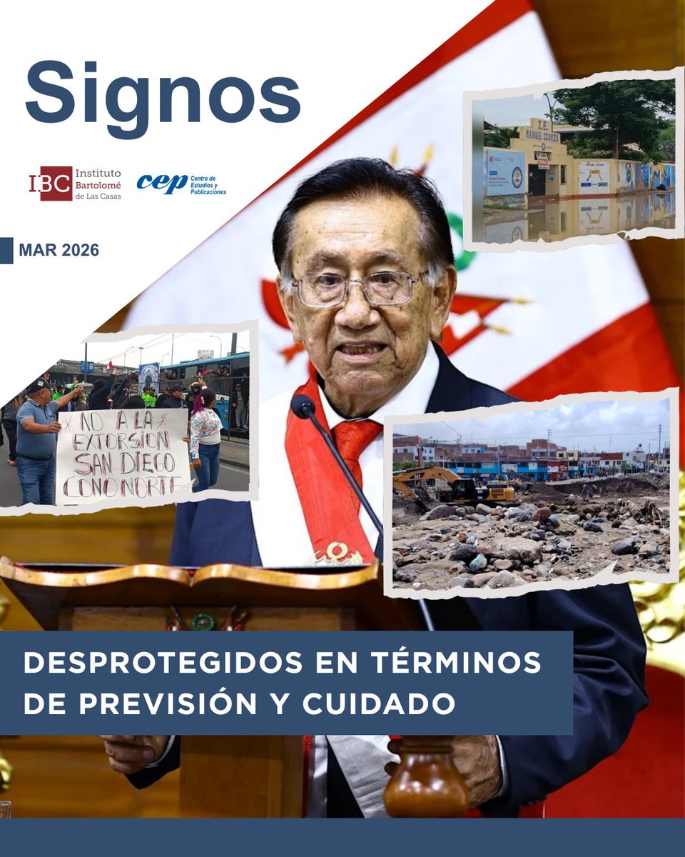 📣 Con las elecciones a la vuelta de la esquina, y la crisis del país avanzando, vemos la necesidad de mantener informada a la población para tomar las decisiones adecuadas.
Pueden descargar SIGNOS en: 
👉🏼bcasas.org.pe/wp-content/upl…

#CoyunturaPolítica #Perú #CrisisPerú