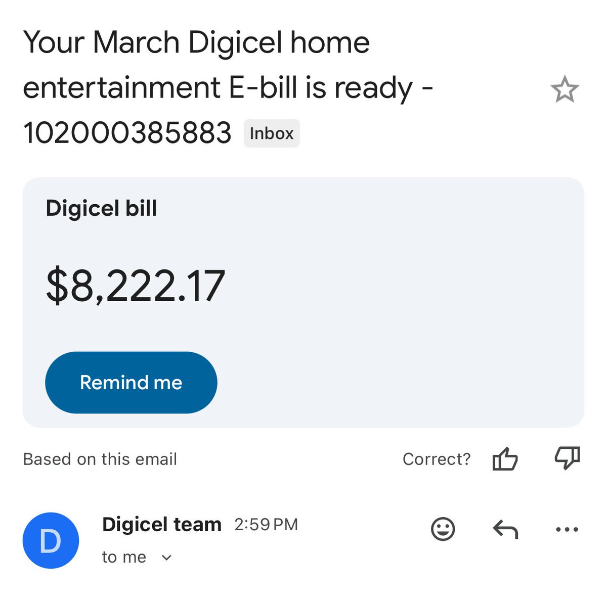 Patrick_Fitten's tweet photo. So we are at March 06. And though I have no internet service at home from @DIGICELJamaica since hurricane Melissa last October 2025, Digicel continues to send bills. I have reported to them several times and the issue of no internet has not been resolved https://t.co/b8YfbzaD7G