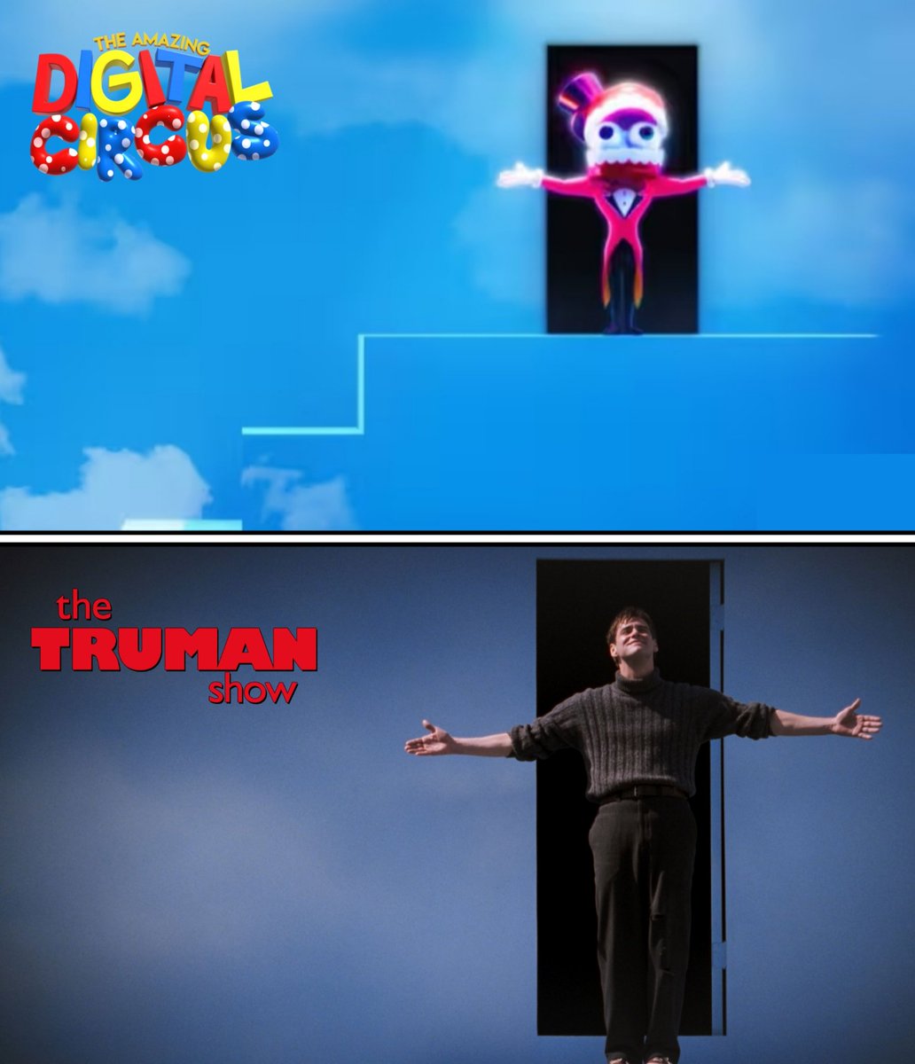 Caine hace referencia a THE TRUMAN SHOW en el tráiler del episodio 8 de The Amazing Digital Circus