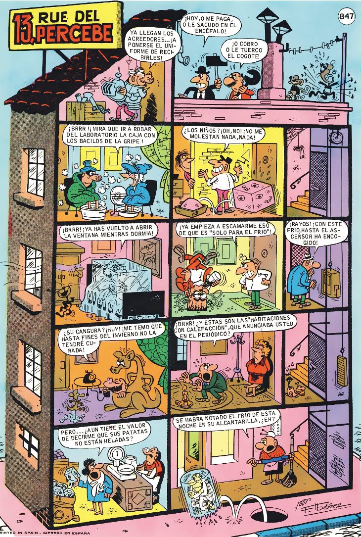 CostaTrachsel's tweet image. Avui fa 65 anys que es van començar a publicar a la mítica revista #TíoVivo les magnífiques històries de la millor comunitat de propietaris #13RuedelPercebe #Ibañez