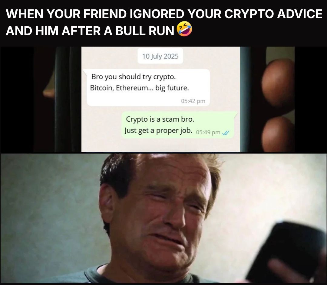 We all have that one friend who called crypto a scam… until the bull run arrived.

The real ones stayed, learned, and even survived the bear market using products like Bybit Earn.

#BybitMemeContest <a href="/BybitSriLanka/">Bybit Sri Lanka</a>