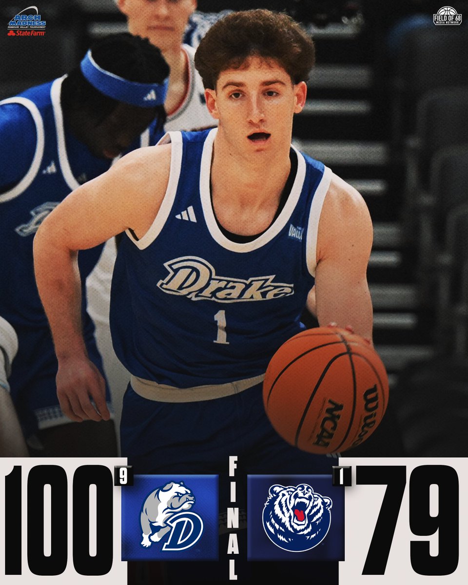 🚨 AN ARCH MADNESS STUNNER 🚨

The 9 seed <a href="/DrakeBulldogsMB/">Drake Basketball</a> (+700 ML) knock off No. 1 seed Belmont! 🤯