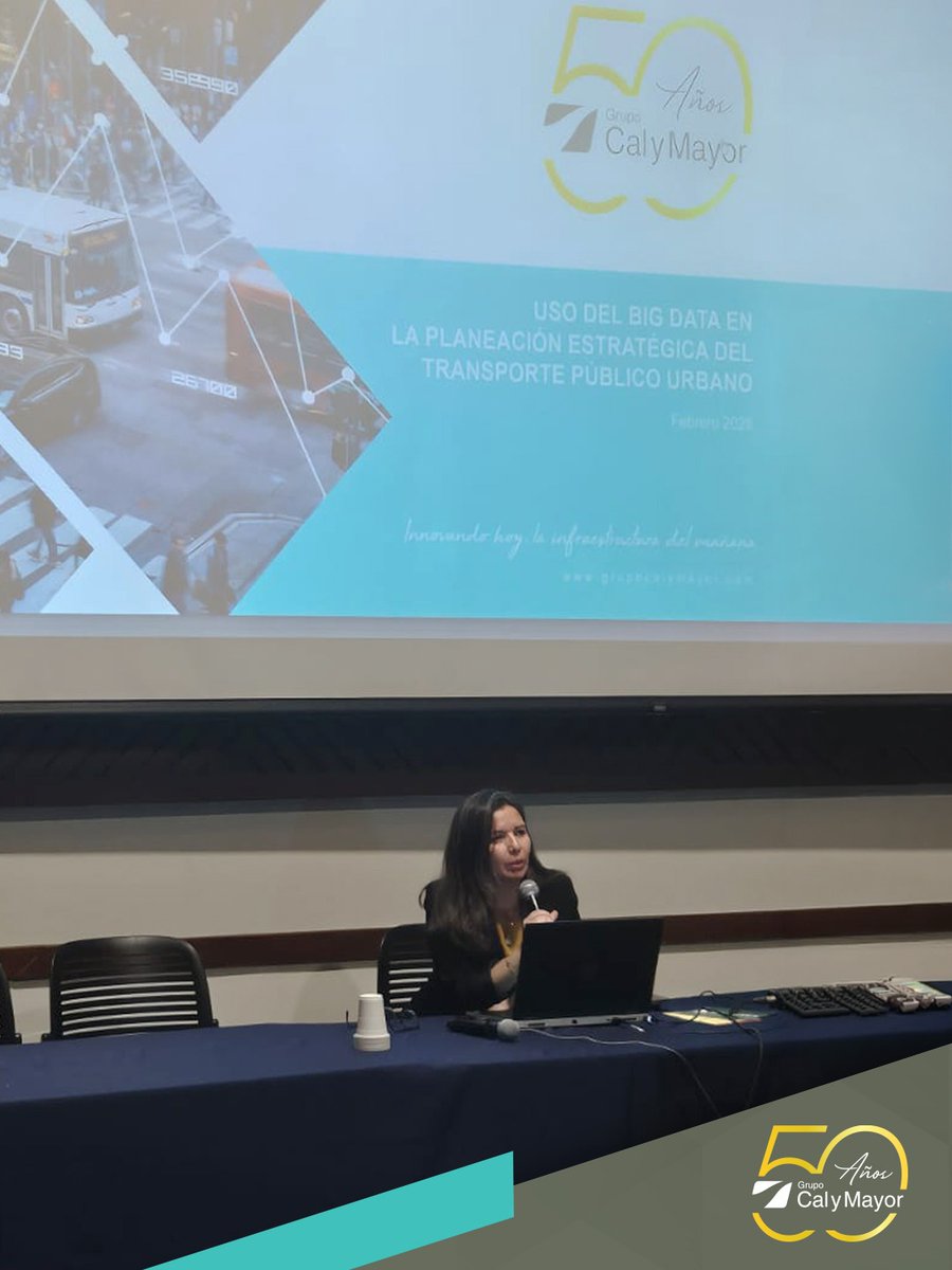 Cal_y_Mayor_'s tweet photo. Nos llena de orgullo la participación de Nubby Liliana Torres Ruiz, Gerente de Movilidad Urbana e Ingeniería de Tránsito de Grupo Cal y Mayor, en #CLATPU2026 en Monterrey.

Presentó el tema “Uso de Big Data en la planeación estratégica del transporte público urbano”. https://t.co/u2SrpNYdBf