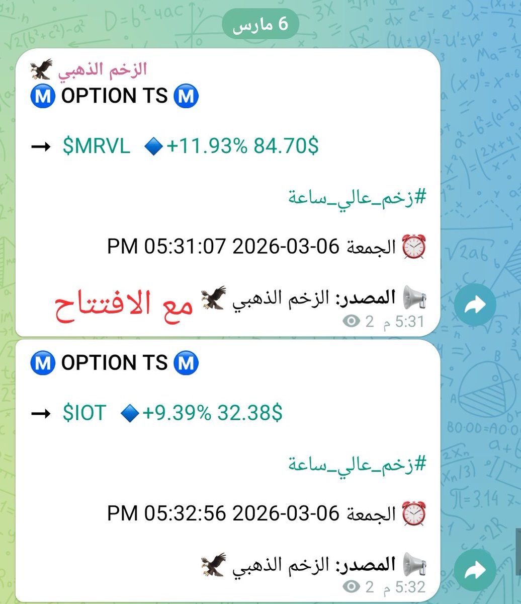 السوق الأمريكي ️𝐎𝐏𝐓𝐈𝐎𝐍 𝐓𝐒💲 tweet media