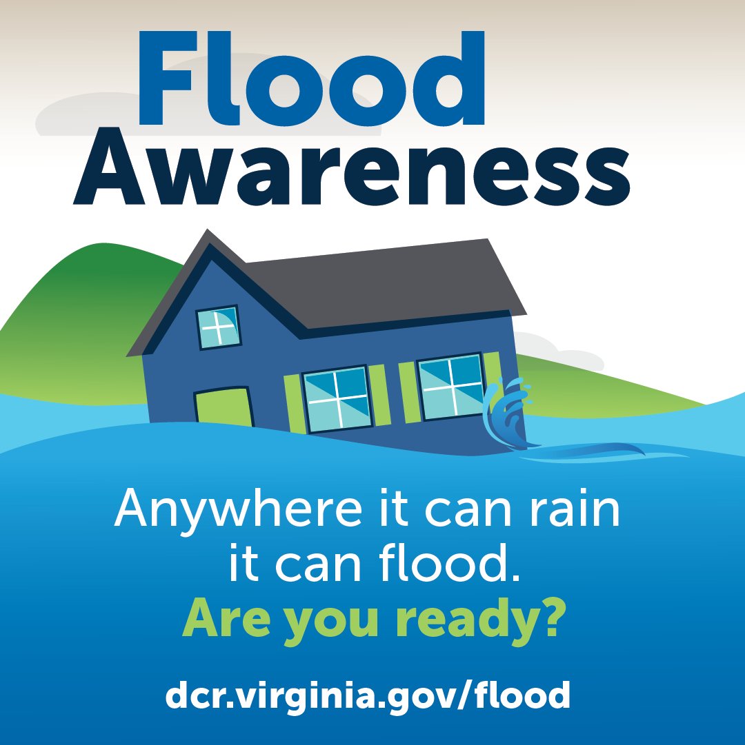 NoVARegion's tweet photo. Did you know flooding is the most common and costly natural disaster in the United States? You can stay ahead of the storm by learning about your flood risk and how you can be prepared during Virginia’s #FloodAwarenessWeek https://t.co/8Buv4i8Mxm