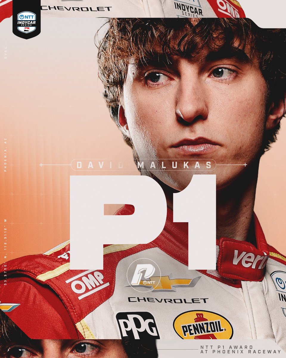 ‼️ FIRST-TIME POLE SITTER ‼️
 
<a href="/malukasdavid/">David Malukas</a> secures the NTT P1 Award at <a href="/phoenixraceway/">Phoenix Raceway</a>.