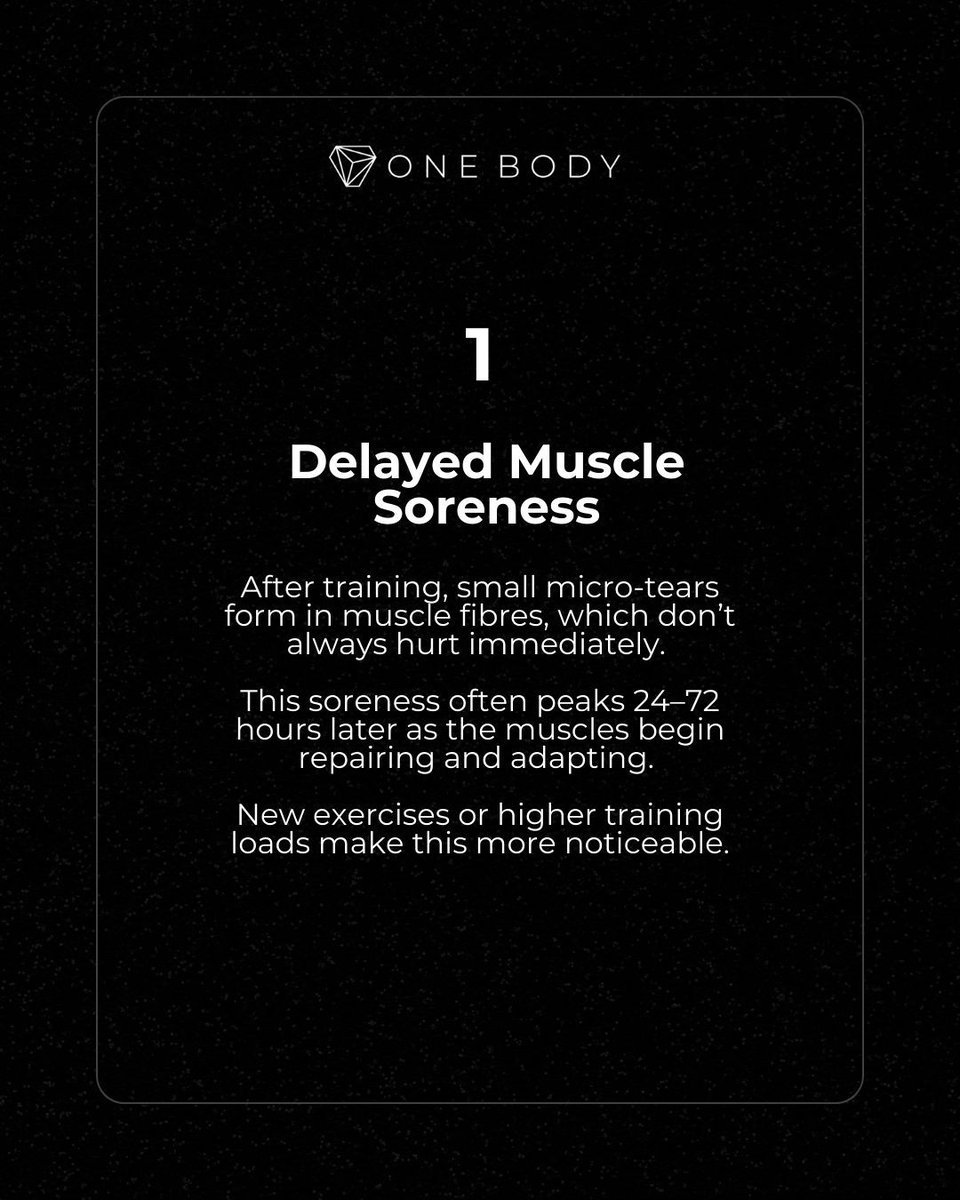 onebodyldn's tweet image. Understanding how your body responds to training helps you recover better, train smarter, and reduce injury risk.

#TrainingRecovery #DelayedSoreness #MoveBetter #InjuryPrevention #PhysioCare #OneBodyLDN