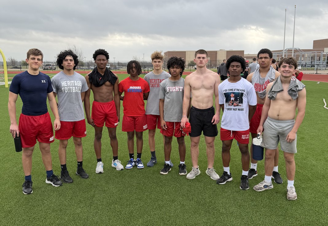HeritageFtball's tweet photo. We COMPETE on Fridays! These guys crushed their weekly 400 test and hit new PRs! Striving to get 1% better every single day!

#FIGHT #GD2BAJ https://t.co/KCqatFJBLX