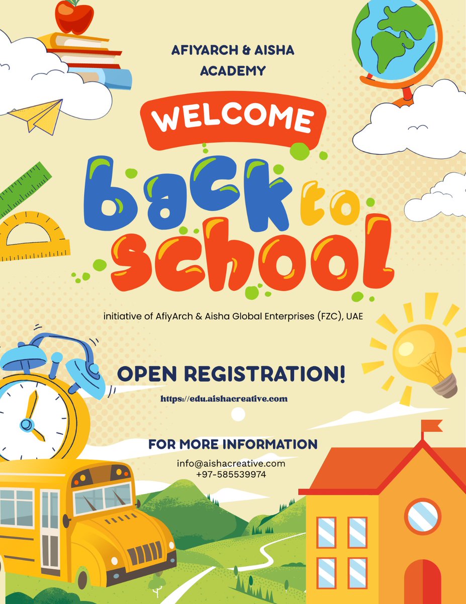 AndAisha38298's tweet image. Start the journey of knowledge today!
Admissions open for the new academic year.
Join Afiyarch &amp;amp; Aisha Academy today !
 Register now!
#Newacademicyear 
#admissionsopen2026
#Learningjourney