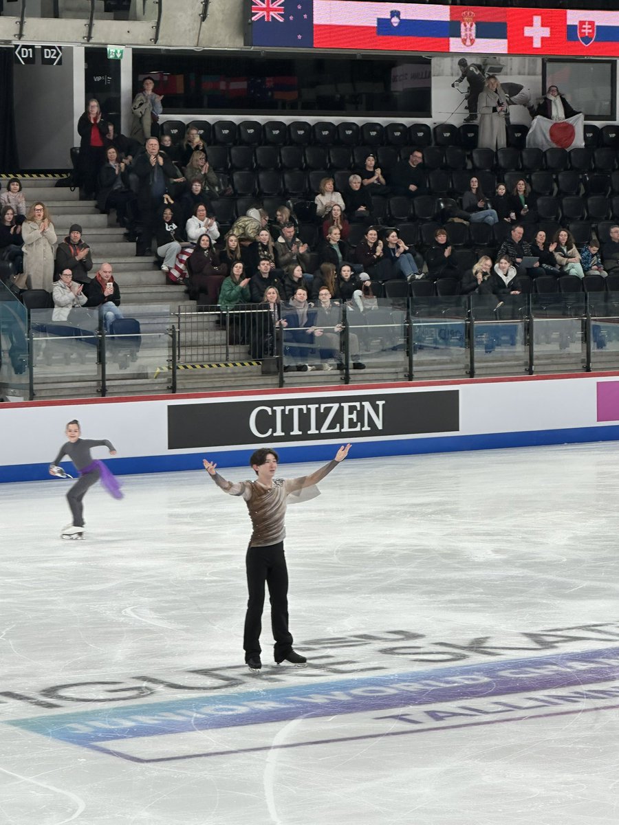 FLANDR3SCARL3T's tweet photo. Once again. Rio Nakata is unbelievable.

🥇🇯🇵 Rio Nakata
🥈🇰🇷 Minkyu Seo
🥉🇯🇵 Taiga Nishino
I’m so proud of yall. 
#JWFigure #FigureSkating #JuniorWorlds https://t.co/nhp7LThvxB