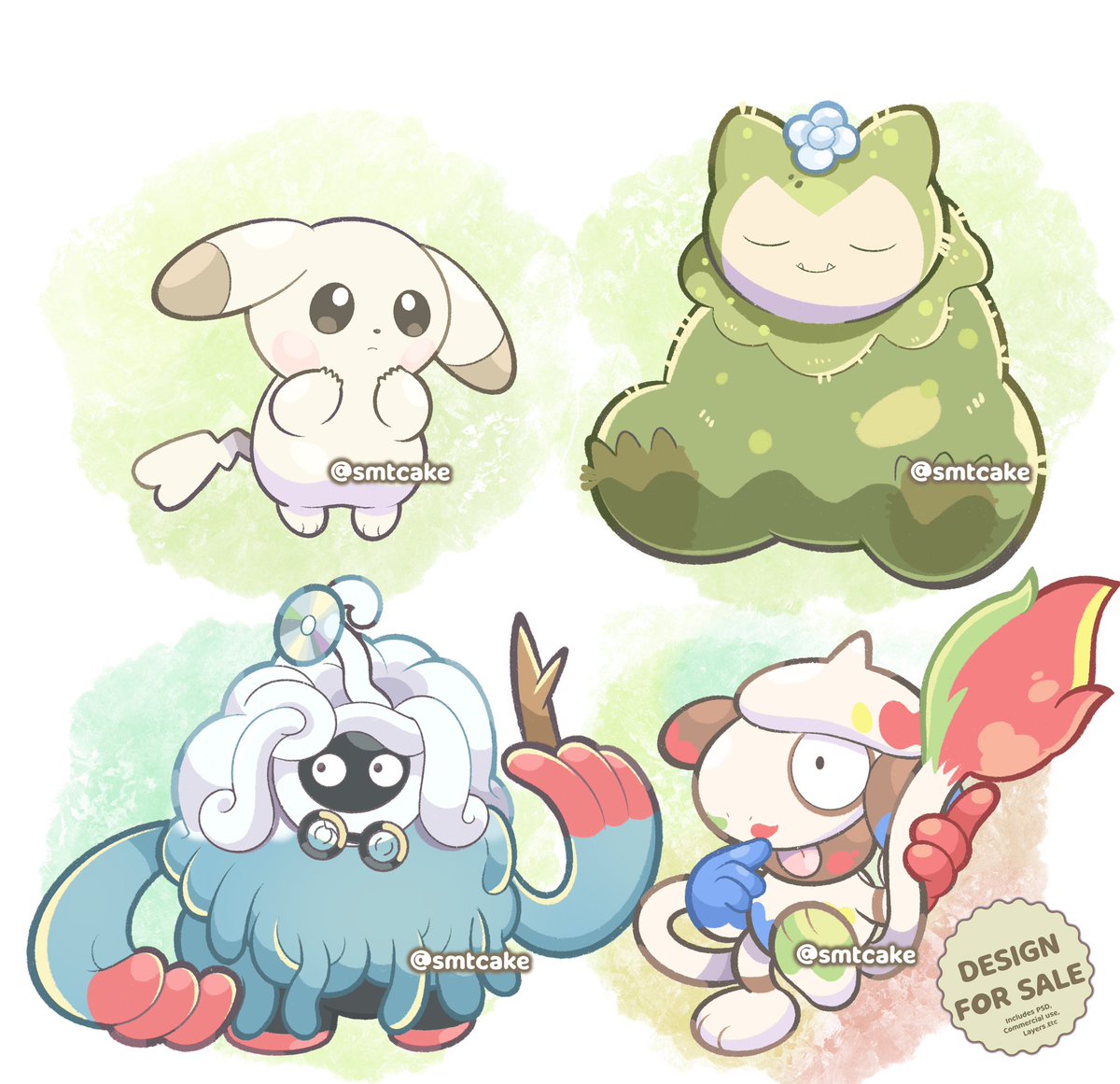 smtcake's tweet photo. Pokopia new friends ✨

These designs are available as a set!
Send me a dm if you are interested🫰🏼

#pokopia #pokemon #NintendoSwitch2 https://t.co/9oOGmS95yA