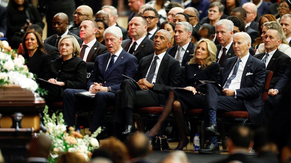 All of our living presidents who still have a sense of decency gathered to honor Rev. Jesse Jacks...