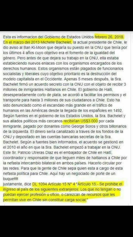 <a href="/Mega/">Mega</a> 🤣🤣🤣, y ustedes <a href="/Mega/">Mega</a>, canal de 💩, lleno de weones izquierdista, apoyando los DDHH de los Delincuentes y terroristas, como x ejemplo a la <a href="/mbachelet/">Michelle Bachelet</a> , falso médico, terrorista, q hizo ingresar inmigrantes previo pago de US$3.000, así q, estas disculpas son falsas HDP...!!!