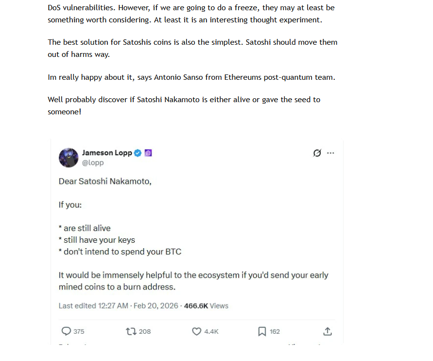cryptorebel_SV's tweet photo. BTC -Core are planning to freeze #BTC in Satoshi's #Bitcoin addresses:

https://t.co/Yp40q0ytdR https://t.co/8h3FTvvkmG