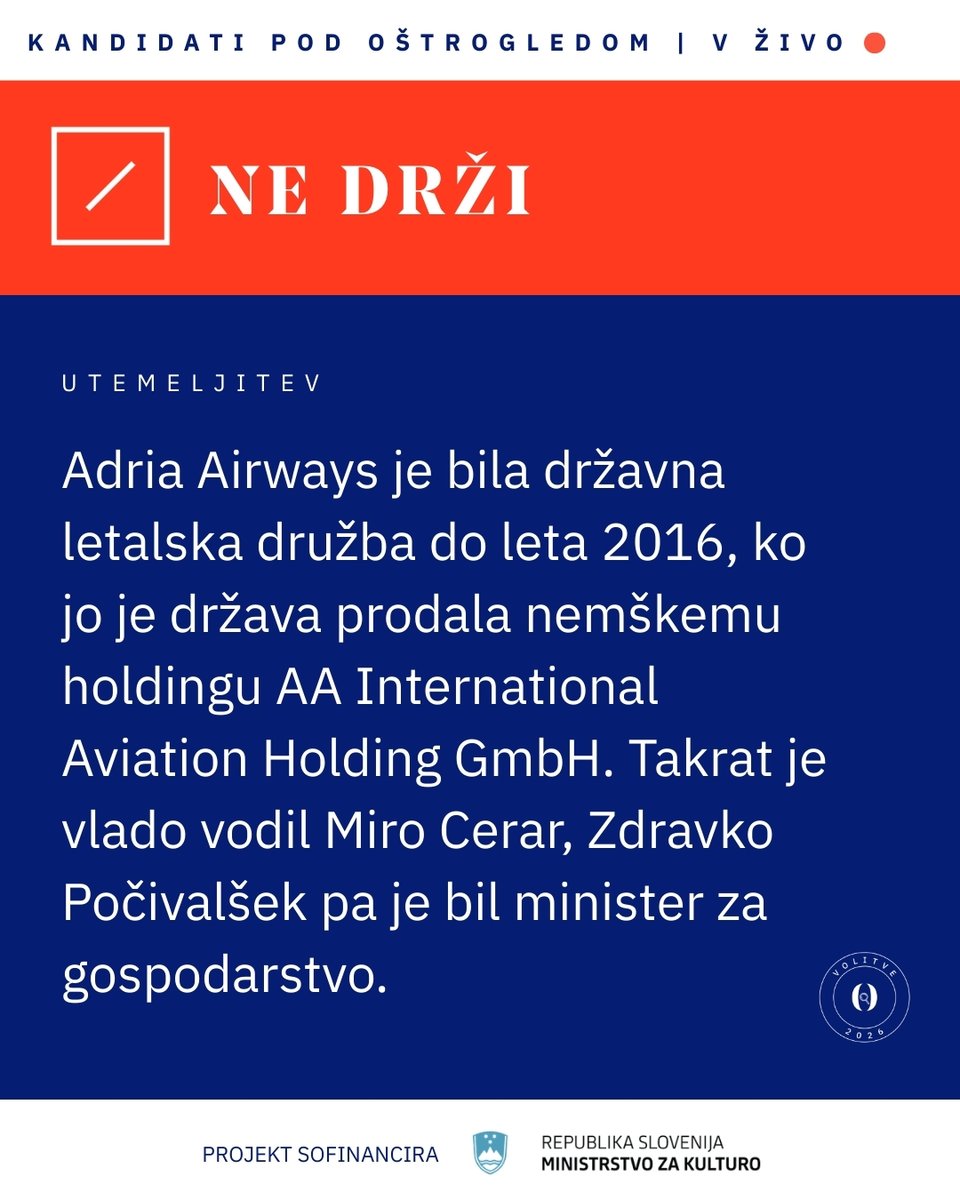 razkrinkavanje's tweet photo. [ Razkrinkavanje v živo 🔴 ]
Kandidati pod Oštrogledom: volitve 2026

Več informacij na https://t.co/hSBqMu1rFd
#ostrogled #volitve2026 #razkrinkavanjevživo #ostro https://t.co/jRfA9syc0o