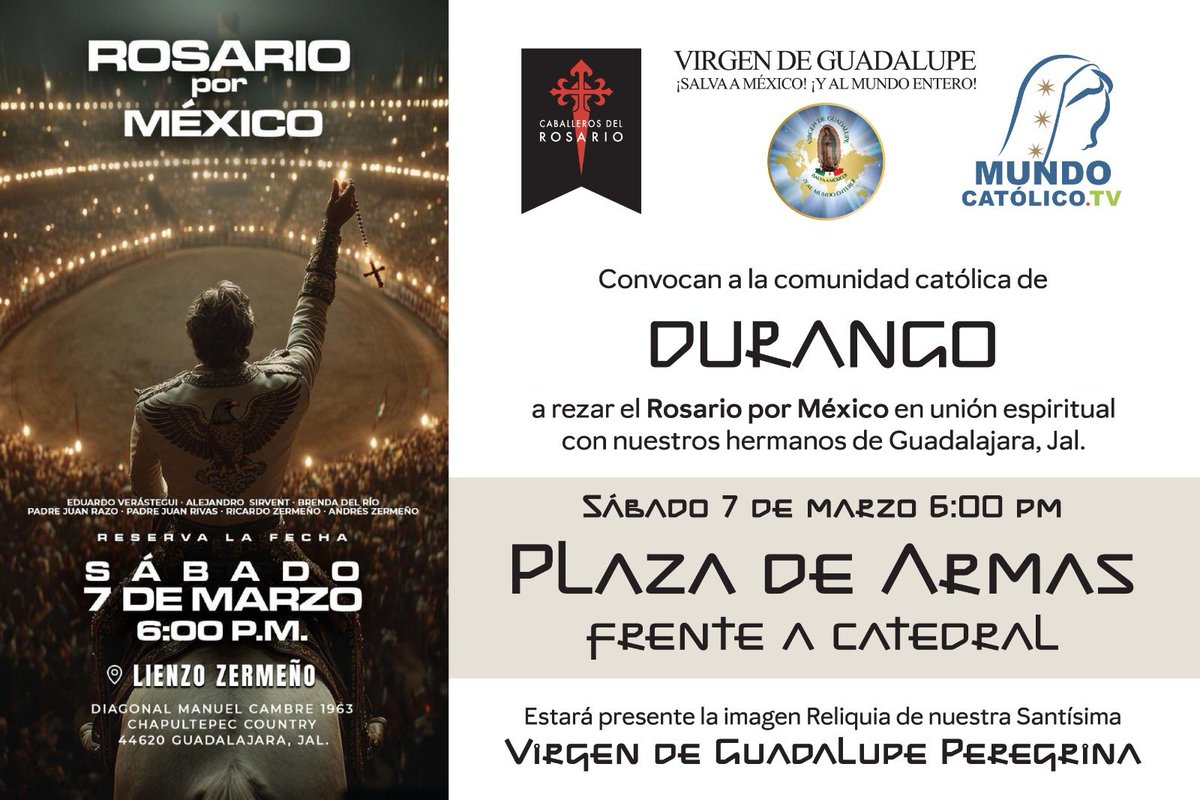MVMDurango's tweet photo. #Durango unidos en oración.

#RosarioPorMéxico 🌿🙏🏼✝️📿🌹 https://t.co/GnVxDI4HnV
