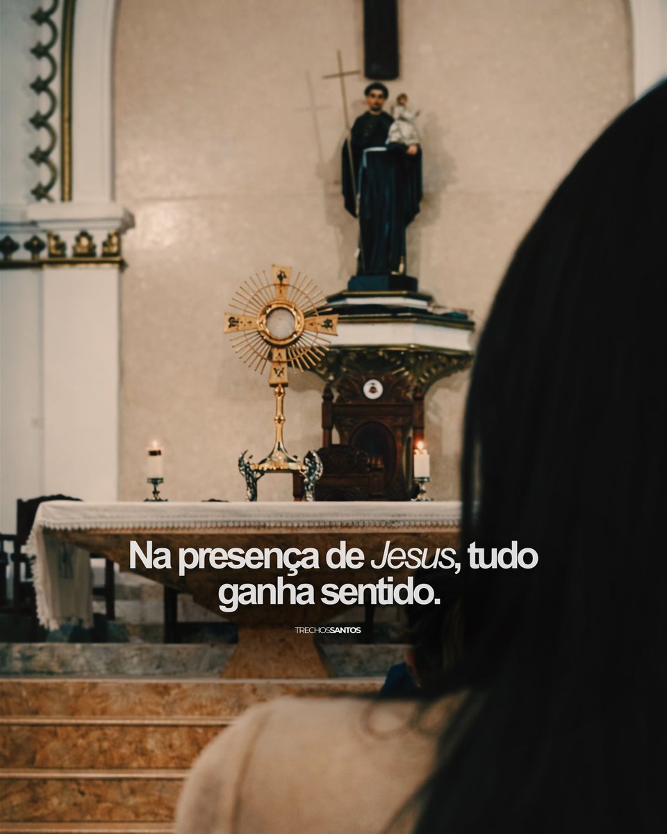 Diante de Ti entrego meu coração, minhas preocupações e minha vida. Fortalece minha fé, renova minhas forças e guia meus passos pelo caminho do bem.

Que eu nunca me afaste da Tua presença
e que minha vida seja sempre sinal do Teu amor. 🙏🏼