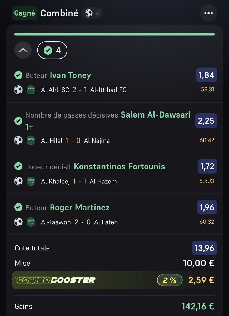 CARNAAAAAAGE ✅✅ 💣 
 2e cote a 15 en 2 jours 🤩

Qui a suivi ce banger !? Vos tickets👇🏼👇🏼