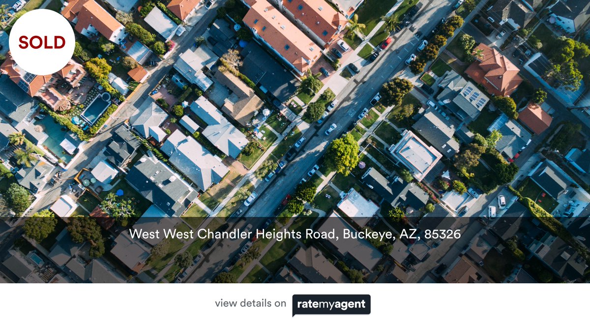 📍 West West Chandler Heights Road, Buckeye, AZ, 85326

My latest sale on #RateMyAgent.
Arizona Real Estate Agent SA698504000
rma.reviews/shebsjn6ga7h

...
#ratemyagent #realestate