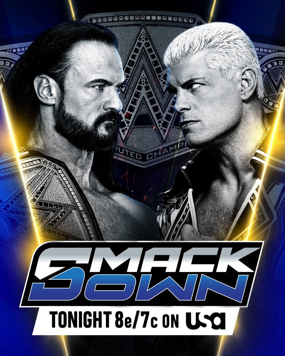 .@DMcIntyreWWE defends the Undisputed WWE Championship against @CodyRhodes in a COMMERCIAL-FREE M...