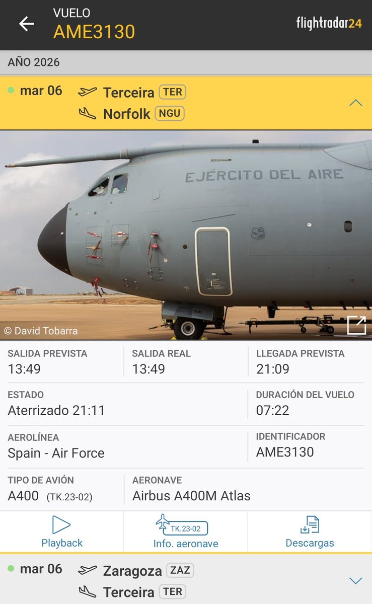 Web_AME's tweet photo. #AME3110 🇪🇸
✈️ A400 #Ala31 @EjercitoAire el segundo avión que se traslada a Gulfport 🇺🇸 para recoger a los dos NH-90 del #Ala48 y personal de la #EZAPAC que están participando en los ex #SouthernStrike #SentrySouth 🧐👇
https://t.co/9QnHpSCeju https://t.co/wir41HCgxS
