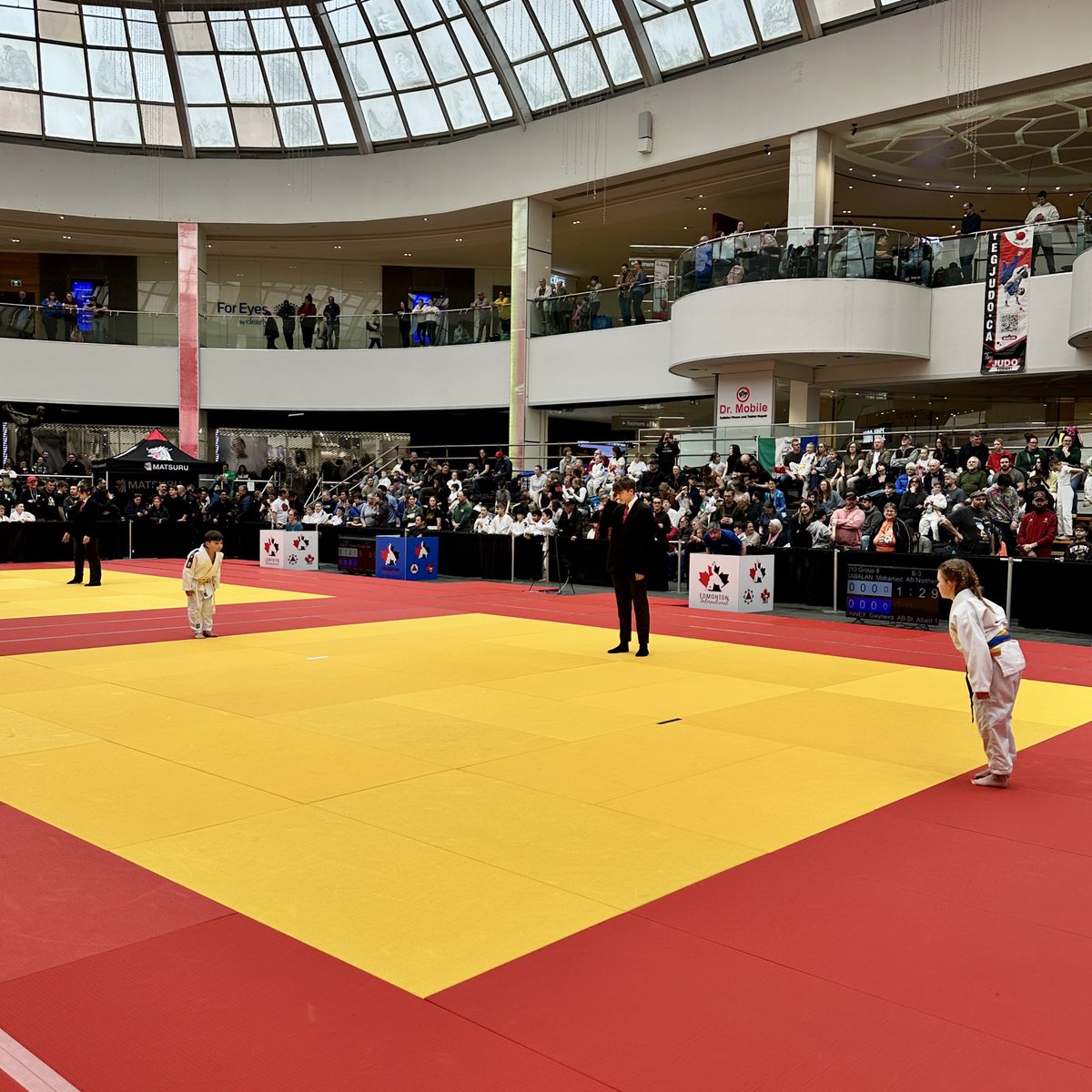 EdmIntJudo's tweet photo. Welcome to the 2026 Edmonton International Judo Championship! Follow all weekend for highlights, medal moments and photo drops.  @JudoCanada @JudoAlberta @RBC @SherwoodFord @Official_WEM #EIJC2026 https://t.co/aRUrmlFehy