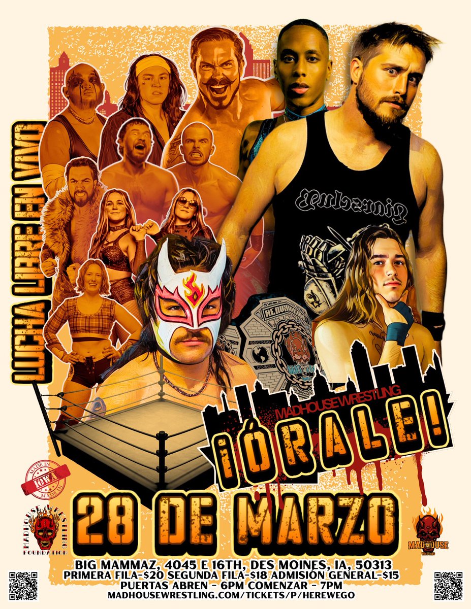 ¡LUCHA LIBRE EN VIVO!

(thank you to Chuck Devin for the Spanish translation so we didn’t look like dickheads)