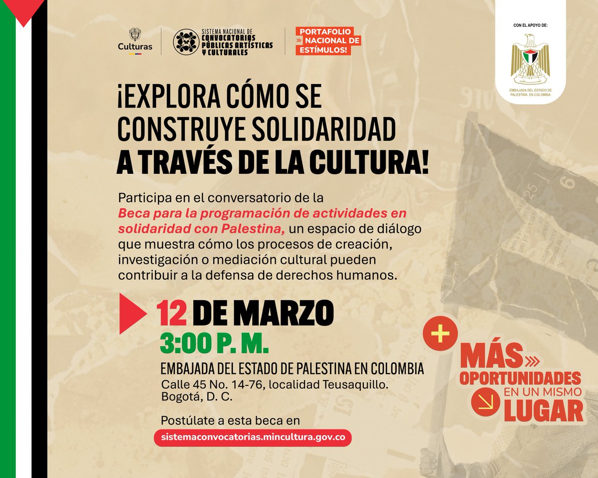 Embajada del Estado de Palestina en Colombia tweet media