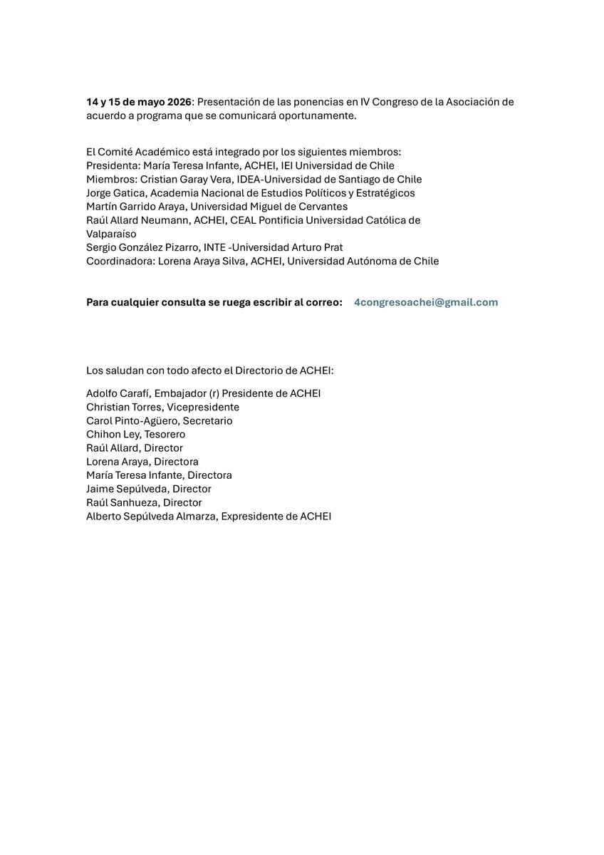 Sociedad Chilena de Derecho Internacional tweet media