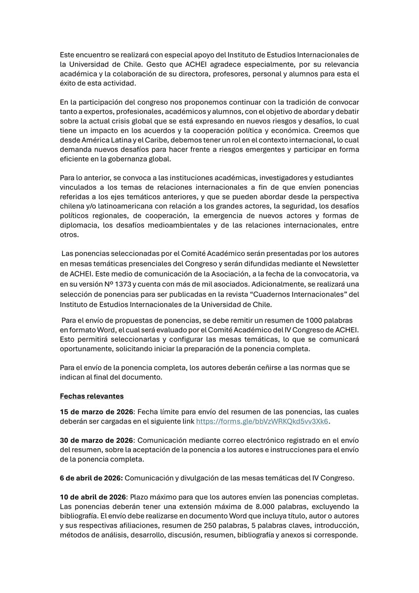 Sociedad Chilena de Derecho Internacional tweet media