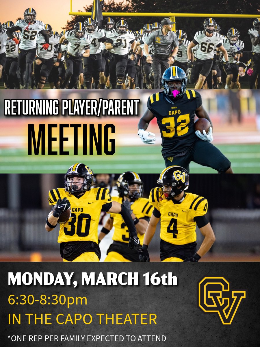 Capo Valley Football tweet media