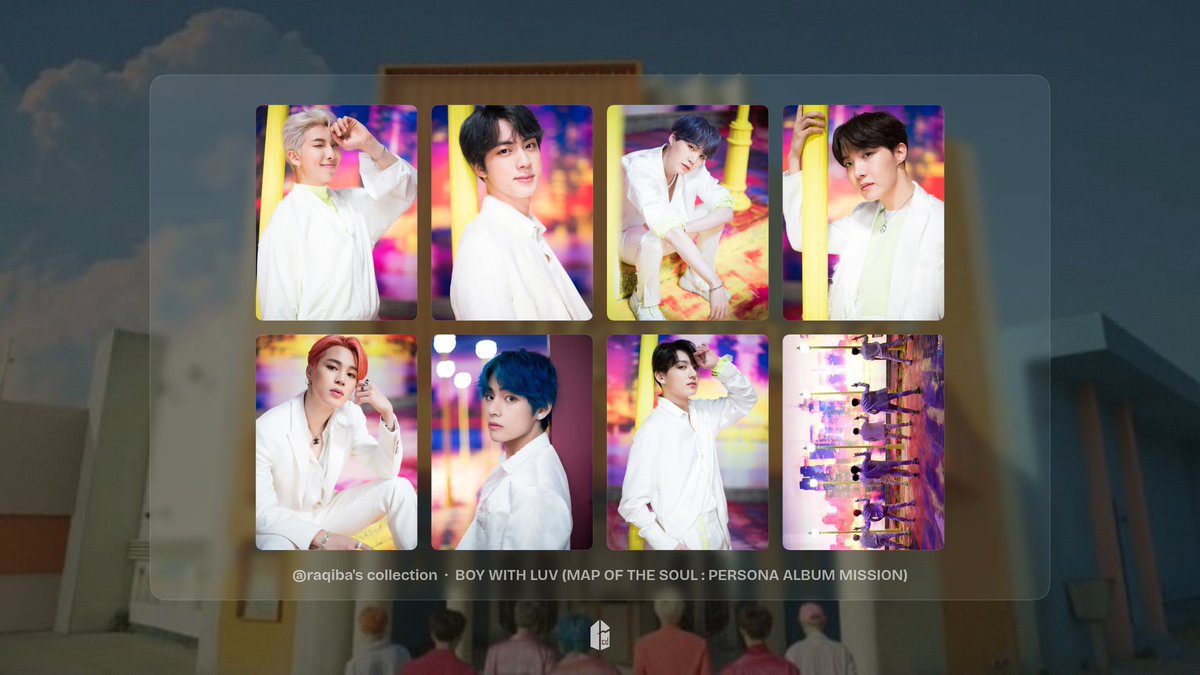 RaqibaNaz's tweet photo. My ninety-seventh PCs collection is BOY WITH LUV (MAP OF THE SOUL : PERSONA ALBUM MISSION) ππβ¨
#BTS #BCDapp #BCDphotocards https://t.co/6KV1yLOnox