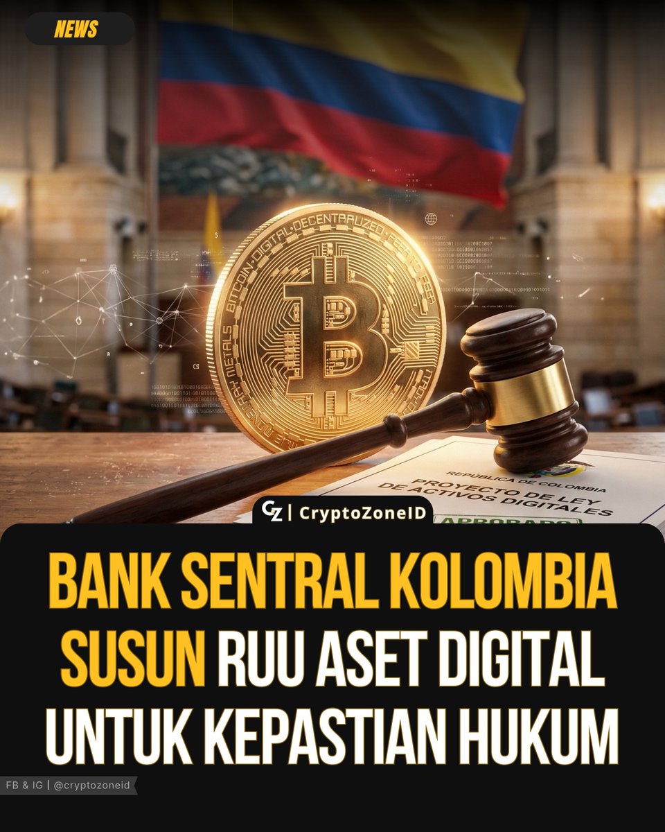 CryptoZonelD's tweet photo. Kolombia merampungkan draft regulasi aset digital. Kripto tidak dianggap mata uang, melainkan representasi aset. Pengawasan melibatkan bank sentral, Financial Superintendence, dan otoritas pajak untuk mengatur VASP, stablecoin, serta perlindungan investor. https://t.co/O39Z3MgCUh
