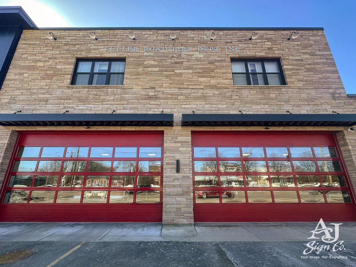AJSigns's tweet photo. We installed a cool sign package at Fuller Road Volunteer Fire Department! Proud to support the volunteers who serve and protect our community! #FullerRoadVFD #AJSigns | #YourImageOurEverything https://t.co/w7ai5g733h