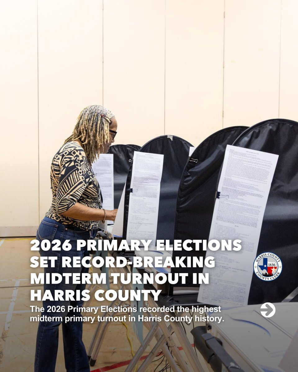 Harris County Elections Department tweet media