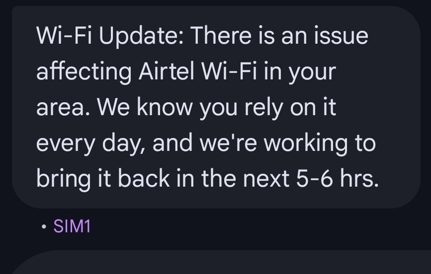 Fan_of_dhoni's tweet photo. Hi @airtelindia it's already been 8hrs past since my complaint was raised and there is no resolutions till now, it was told it'll be fixed in 5-6hrs. How long should I wait!!!! https://t.co/95g04vVYY0