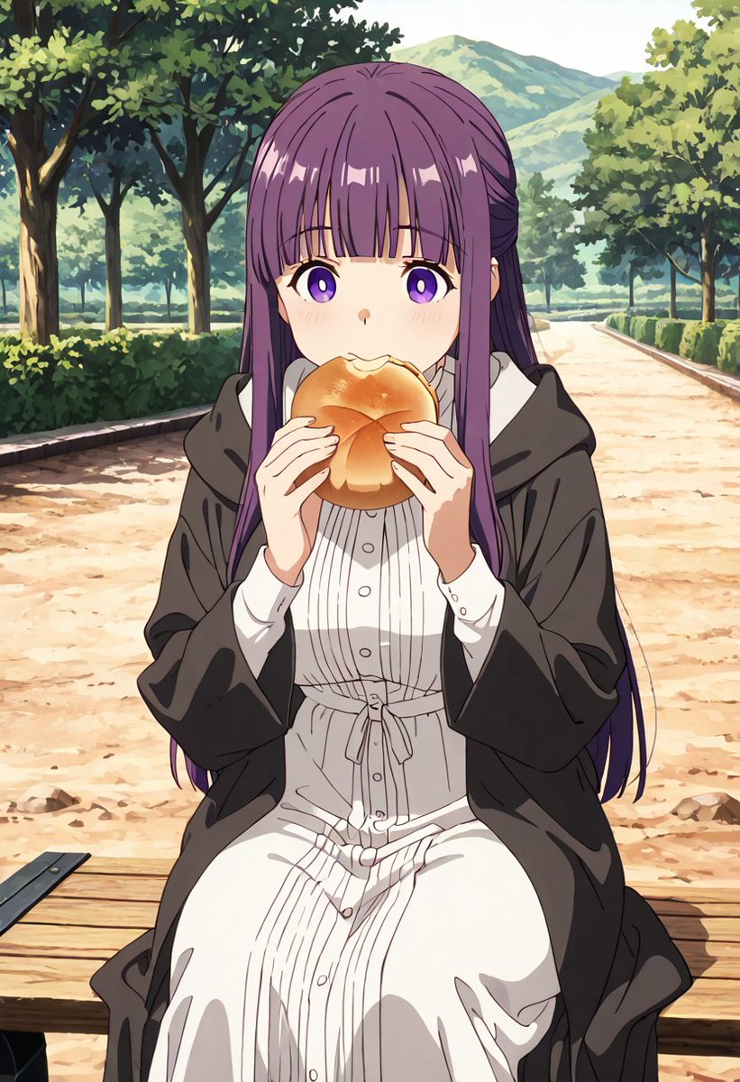 やわらかいパン…
美味しいです…(*¯ч¯*)''ﾓｸﾞﾓｸﾞ

SFW. No nudity, no suggestive intent
#AIイラスト #AIart 
#葬送のフリーレン/FrierenBeyondJourneysEnd
#フェルン/Fern